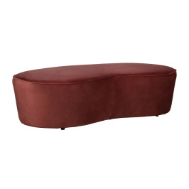 Fluwelen bankje 165 cm