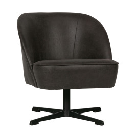 Draaibare fauteuil van leer