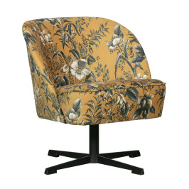 Draaibare fauteuil bloempatroon