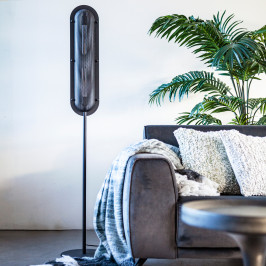 Metalen vloerlamp langwerpig