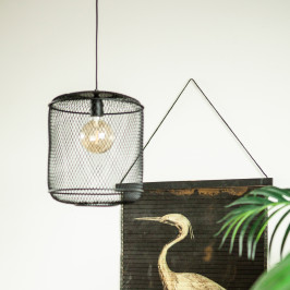 Hanglamp gevlochten ijzerdraad