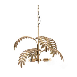 Hanglamp met gouden bladeren