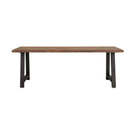 Teak eettafel met A-frame
