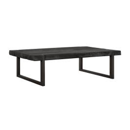 Robuuste salontafel zwart teak