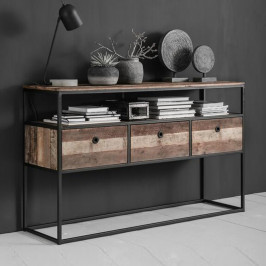Teakhouten sidetable met lades