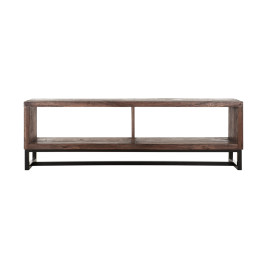 Open tv-meubel van teakhout