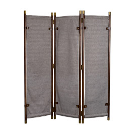 Kamerscherm hout met stof