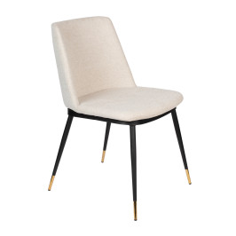 Eetkamerstoel stof met goud