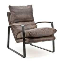 Lounge fauteuil leer