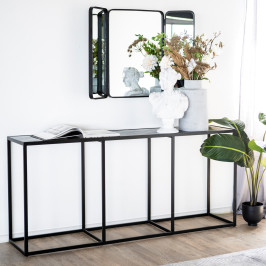 Zwart marmeren wandtafel