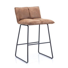 Lage barkruk met zachte zitting