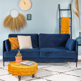 Fluwelen 3-zits bank