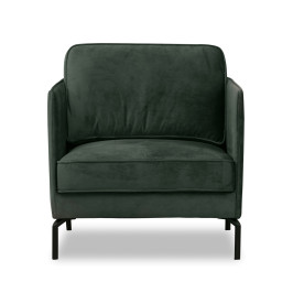 Fluwelen fauteuil