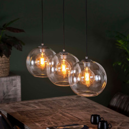 Glazen bollen hanglamp