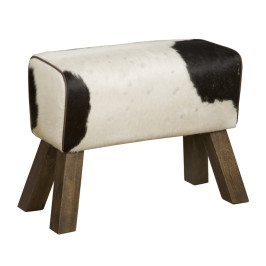 Halbankje met koeienvacht