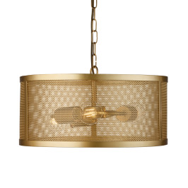 Hanglamp van goud metaal gaas