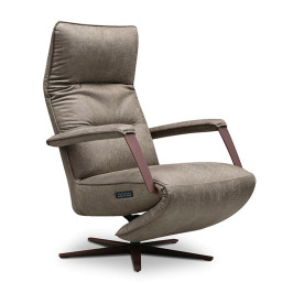 Verstelbare relax fauteuil leer samenstellen