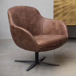 Lederen kuip fauteuil samenstellen