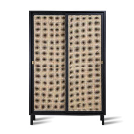 Kast met webbing schuifdeuren