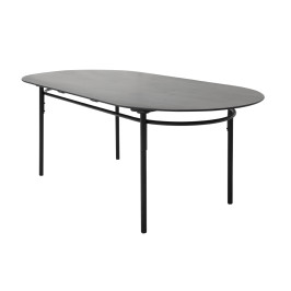 Ovale eettafel zwart