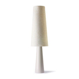 Retro design vloerlamp creme wit