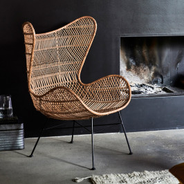 Rotan Egg stoel bohemian
