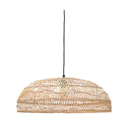 Handgevlochten rieten hanglamp