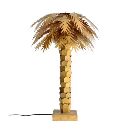 Palm tafellamp messing