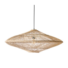 Grote hanglamp van riet