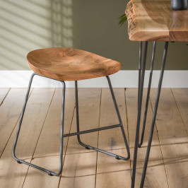 Houten eettafelkruk acaciahout