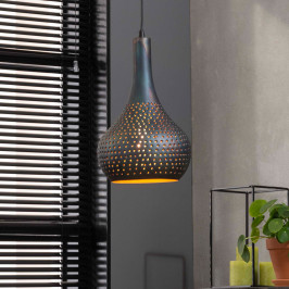 Industriele zwartbruine hanglamp