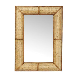 Rotan wandspiegel