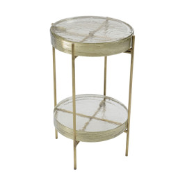 Glazen bijzettafel rond