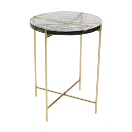 Ronde bijzettafel glas