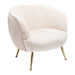 Vintage fauteuil op gouden pootjes