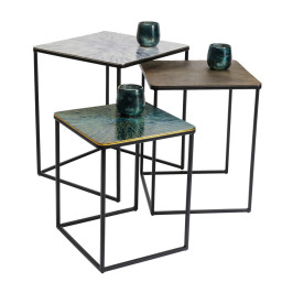 Bijzettafelset metaal
