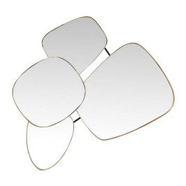 Retro design spiegel van goud