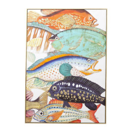 Wanddecoratie kleurrijke vissen Two