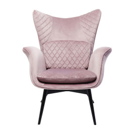 Fluwelen oor-fauteuil
