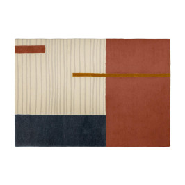 Wollen vloerkleed modern