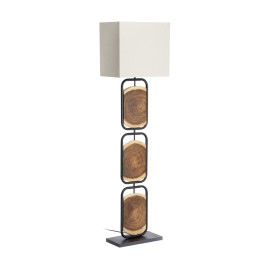 Stoere boomstam vloerlamp
