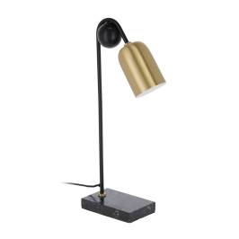 Tafellamp marmer en messing