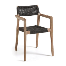 Tuinstoel hout en touw