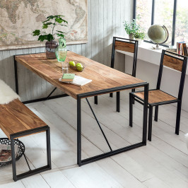 Houten tafel sheeshamhout