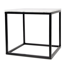 Wit marmeren bijzettafel