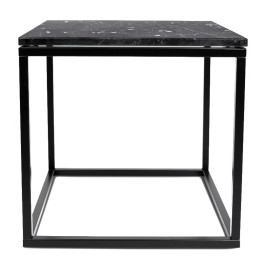 Zwart marmeren bijzettafel