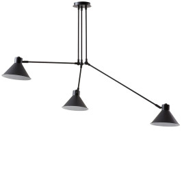 Zwarte hanglamp van metaal