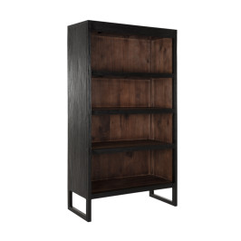 Boekenkast zwart hout