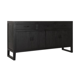 Zwart houten dressoir