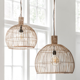 Bolvorm rotan hanglamp